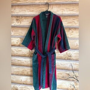 Men bathrobe Red , Green & Bavy